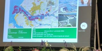 Online presentation of Rotterdam Goes Green Showing of Rotterdam presentation about greening policy