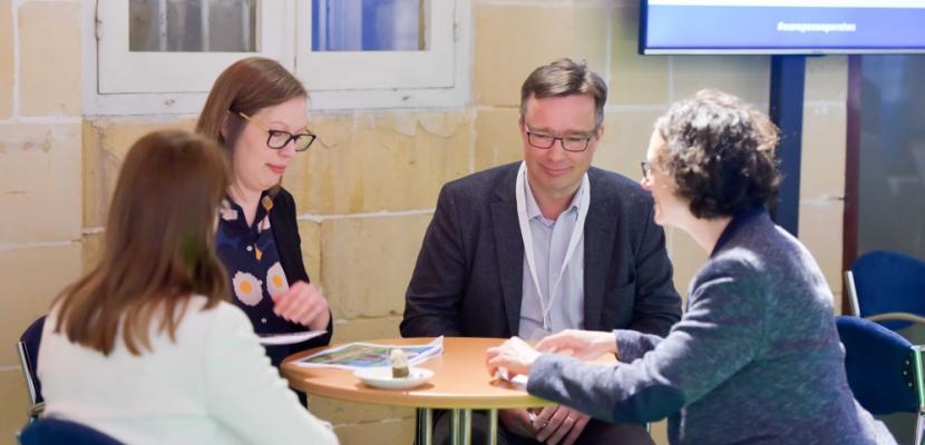 People network around a table at Project partner event - 2017 People network around a table at Project partner event - 2017