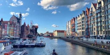 City view from beautiful Gdańsk. City view from Gdańsk, Poland.