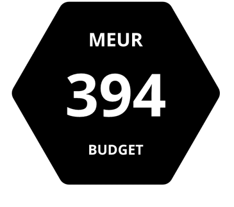 Total budget of the programme Hexagon with the total budget of the programme